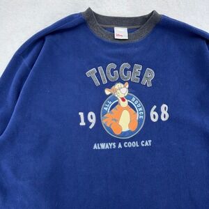 vintage TIGGER ALWAYS A COOL CAT FLEECE CREWNECK SWEATSHIRT XXL walt disney